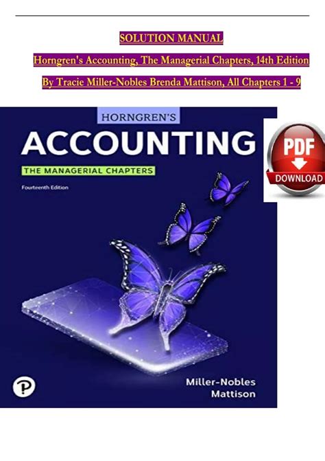 Read Online Managerial Accounting 14Th Edition Solutions Chapter 7 