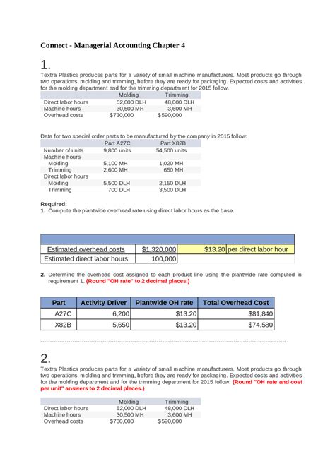 Full Download Managerial Accounting Chapter 4 Answers 