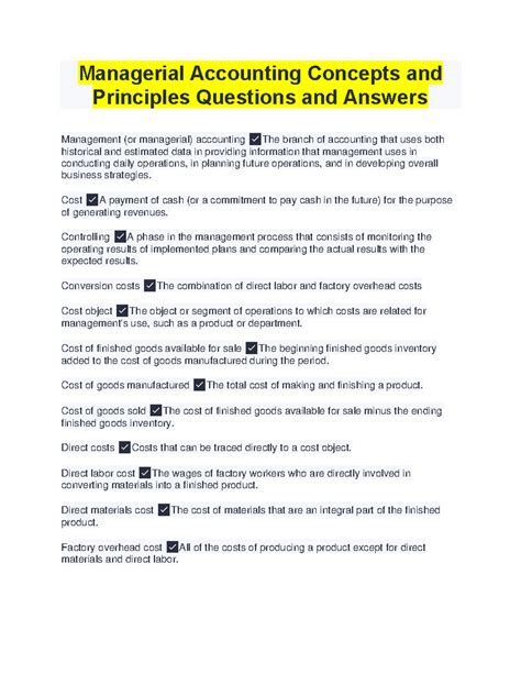 Read Managerial Accounting Concepts And Principles Solutions 