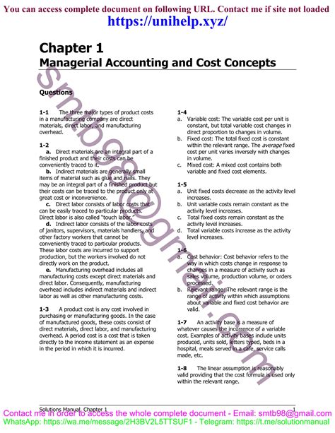 Read Managerial Accounting Garrison 14 Edition Problems Solution 