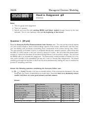 Full Download Managerial Decision Modeling Homework Solutions 