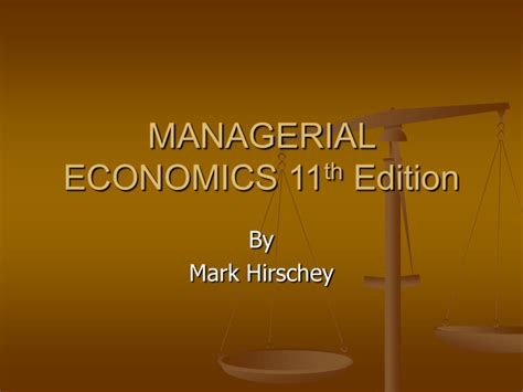 Download Managerial Economics 11Th Edition Instructor 