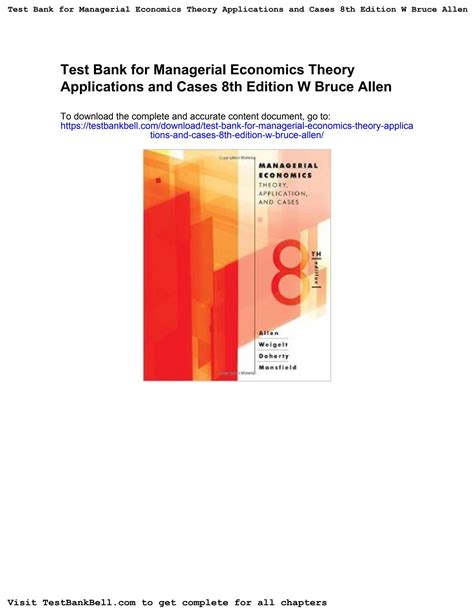 Download Managerial Economics Allen 8Th Edition Answers 