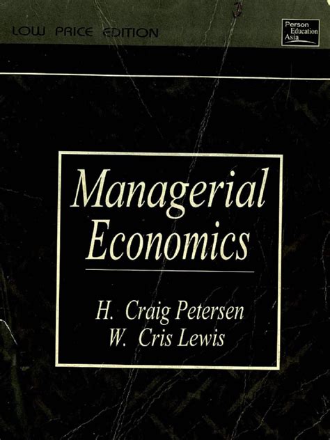 Read Online Managerial Economics Petersen Lewis Solutions 