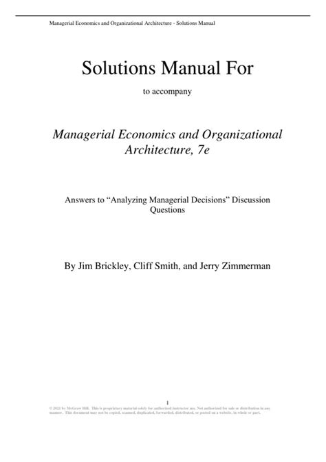 Download Managerial Economics Solution Manual 7Th Ed 