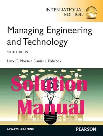 Managing Engineering And Technology Solutionmorse