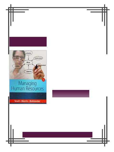Managing Human Resources 17th Edition