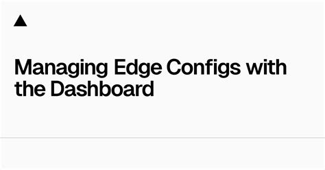 managing on the edge