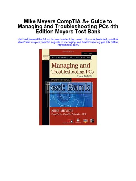 Read Online Managing And Troubleshooting Pcs 4Th Edition File Type Pdf 