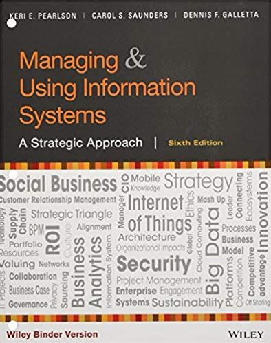 Full Download Managing And Using Information Systems Binder Ready Version A Strategic Approach 