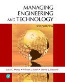 Read Online Managing Engineering And Technology 