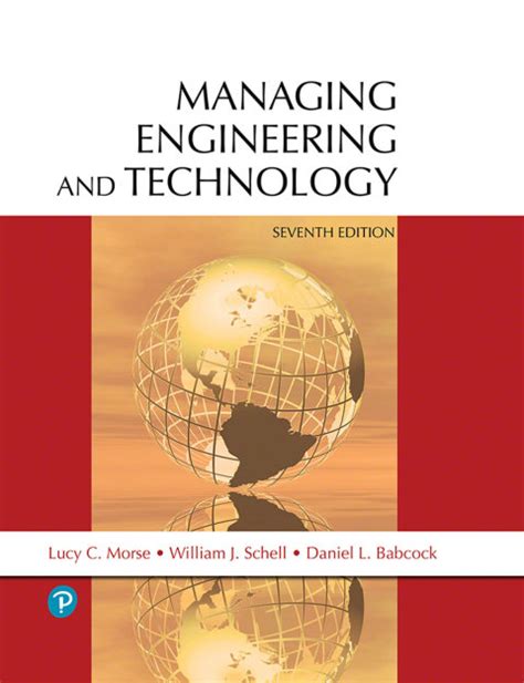 Read Online Managing Engineering And Technology 4Th Edition Pdf Soup 