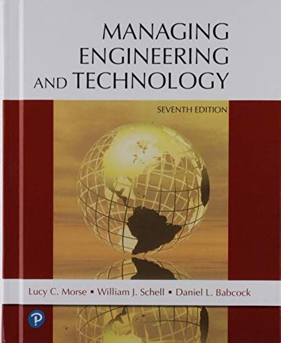 Full Download Managing Engineering And Technology By Babcock Morse 