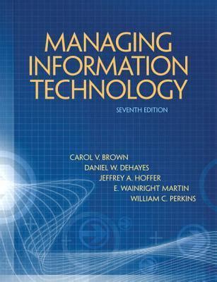 Read Online Managing Information Technology 7Th Edition Ebook 