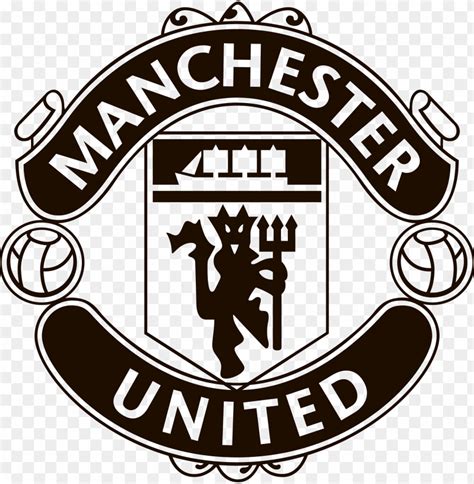 manchester united black logo