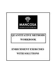 Mancosa Quantitative Methods Past Exam Papers Pdf