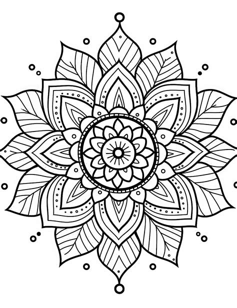 mandala coloring page