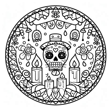 Mandala Día De Muertos