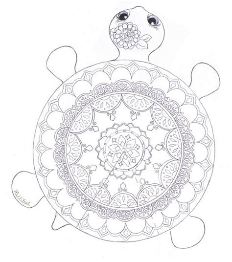Mandala Turtle Coloring Page Favecrafts Com Sea Turtle Mandala Coloring Page - Sea Turtle Mandala Coloring Page