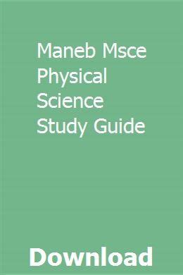 Maneb Msce Physical Science Study Guide Zhaimiore