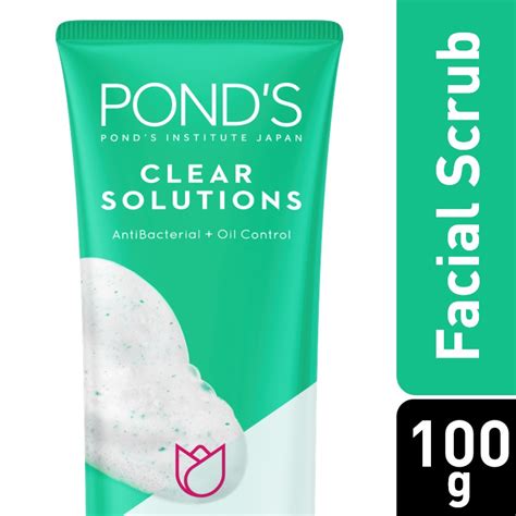 manfaat ponds clear solution facial scrub