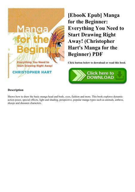 Manga For The Beginner Everything You Need To Start Drawing Right Away