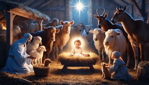 Manger Nativity Scene