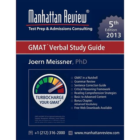 Read Online Manhattan Review Gmat Verbal Study Guide 5Th Edition 
