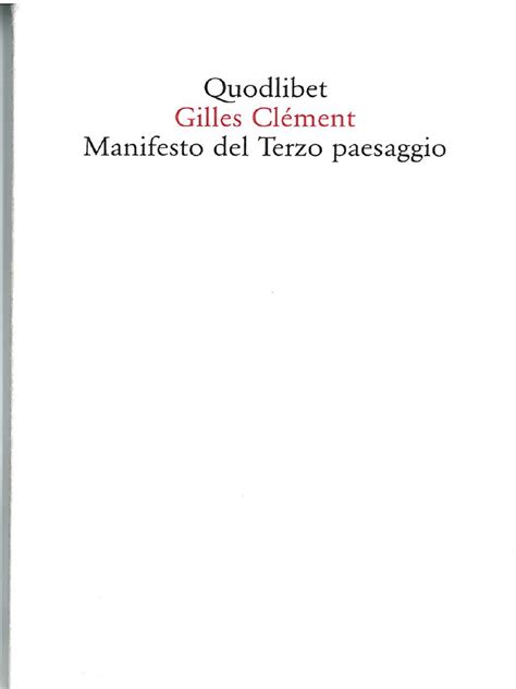 Full Download Manifesto Del Terzo Paesaggio 