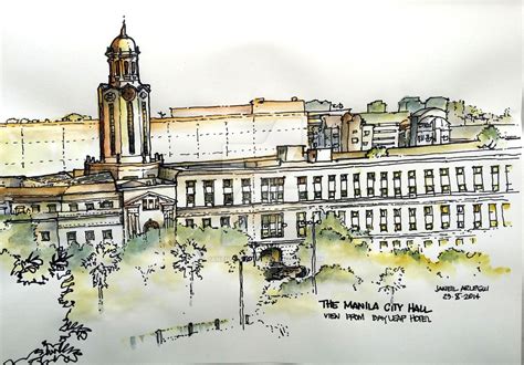 manila city hall drawing