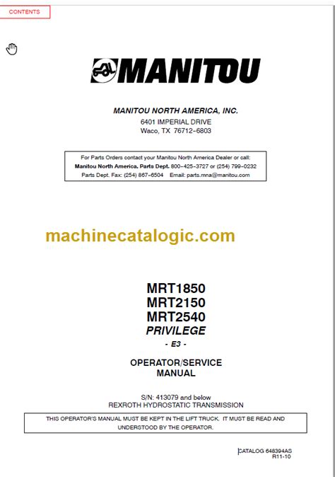 manitou mrt manual