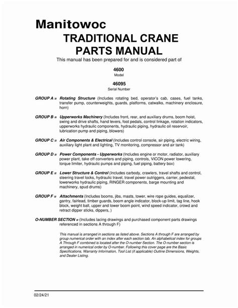 Read Manitowoc 4600 Operators Manual 