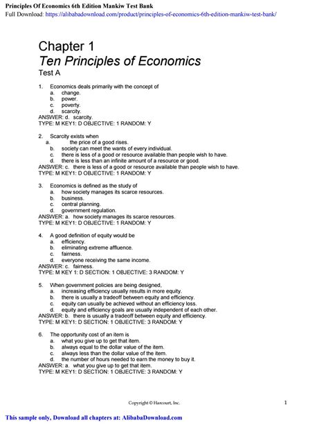 Read Mankiw Principles Of Economics Answer Key 