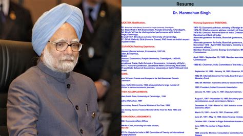 manmohan singh autobiography sample