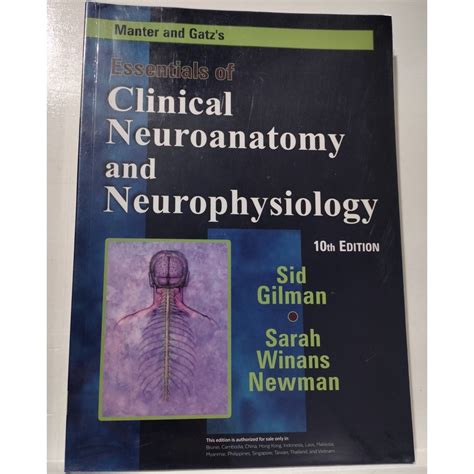 Download Manter And Gatzs Essentials Of Clinical Neuroanatomy And Neurophysiology 10Th Edition By Sid Gilman Published By F A Davis Company 10Th Tenth Edition 2002 Paperback 