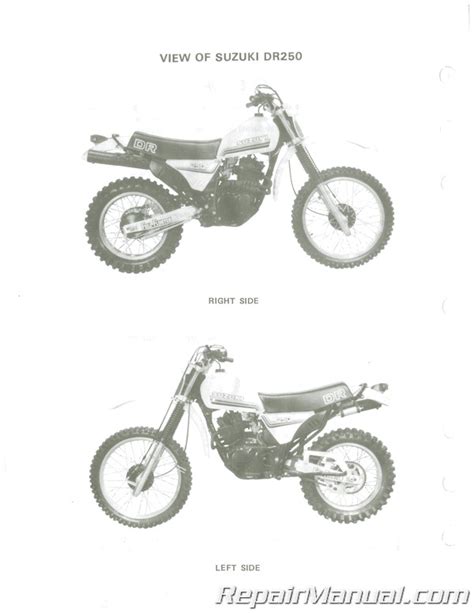 Manual 1982 Dr250
