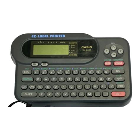 Manual Casio Kl 2000