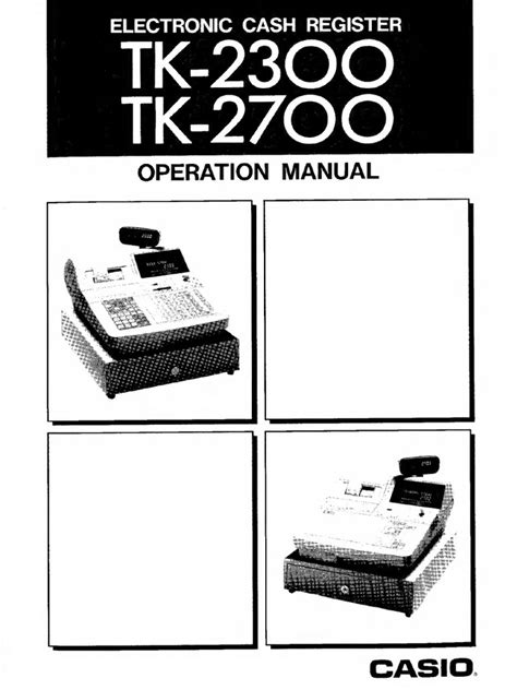 Manual Casio Tk 2300