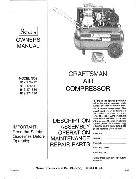 Manual Compressor Model