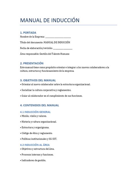 Manual De Induccion