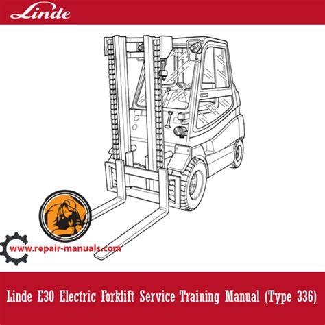 manual electric linde e30