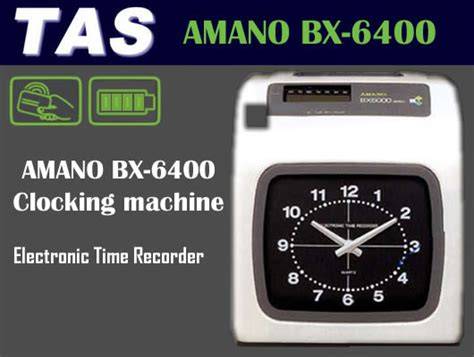 manual for amano 6400