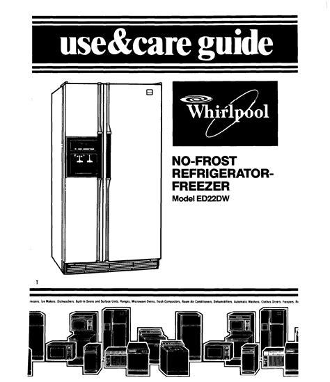 manual for whirlpool refrigerator ice maker