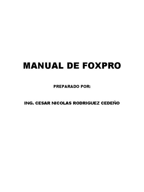 Manual Foxpro