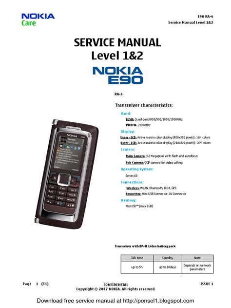 Manual Nokia E90