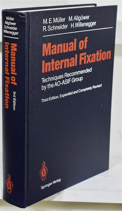 manual of internal fixation techniques recommende