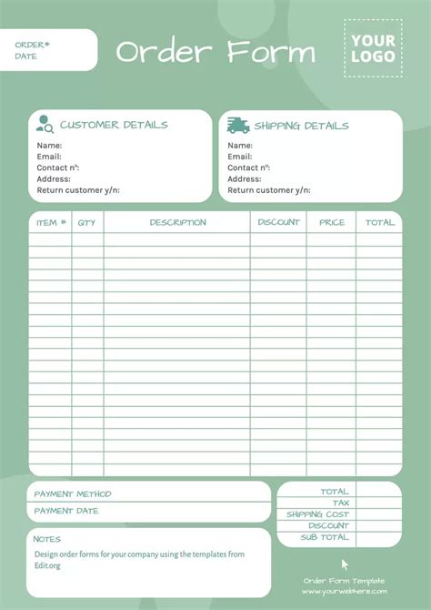 Manual Ordering Form Tapspace