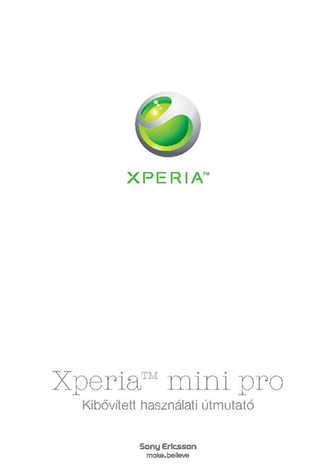 Manual Xperia Mini Pro