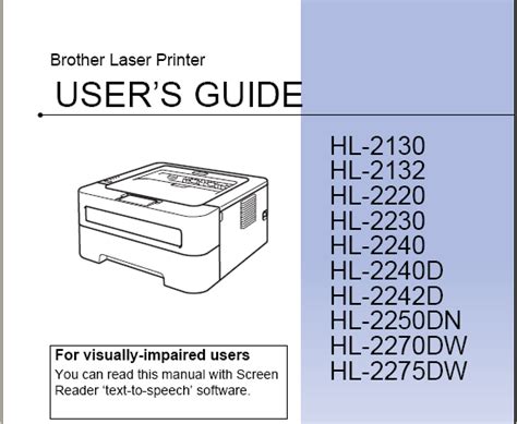 Read Online Manual Brother User Guide 