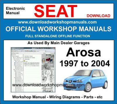 Read Manual Car Repair Workshop Seat Arosa 